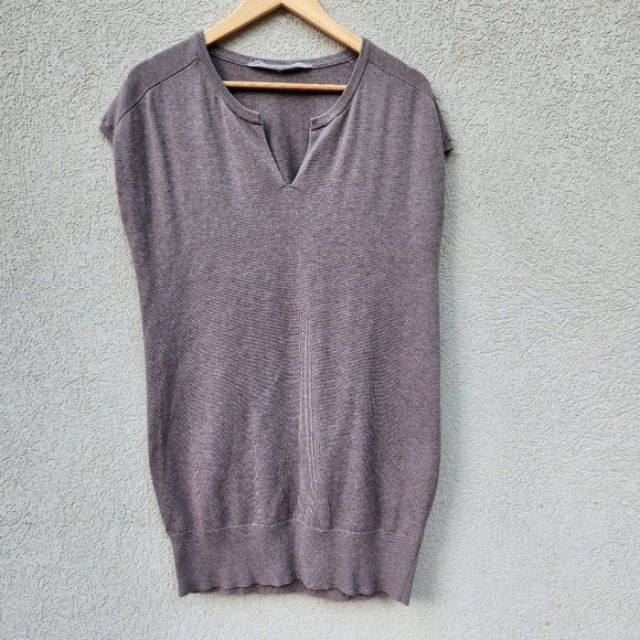 Athleta Dresses & Skirts - Athleta Knit Dress Women's Medium Taupe Classic Minimalist Neutral Staple Piece